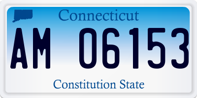 CT license plate AM06153
