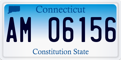 CT license plate AM06156