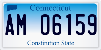 CT license plate AM06159