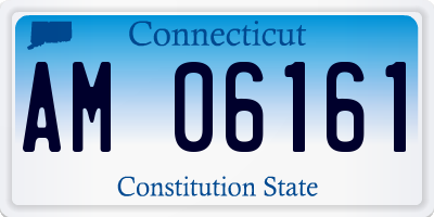 CT license plate AM06161