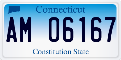 CT license plate AM06167