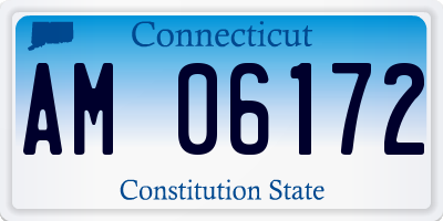 CT license plate AM06172