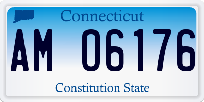 CT license plate AM06176