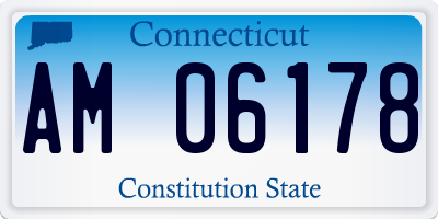 CT license plate AM06178