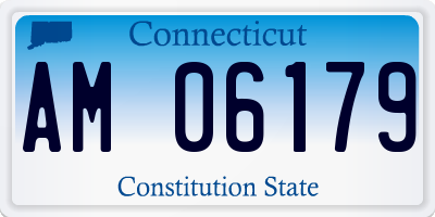 CT license plate AM06179