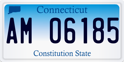 CT license plate AM06185