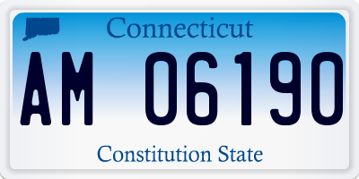 CT license plate AM06190