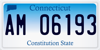 CT license plate AM06193