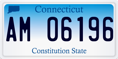 CT license plate AM06196