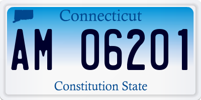CT license plate AM06201