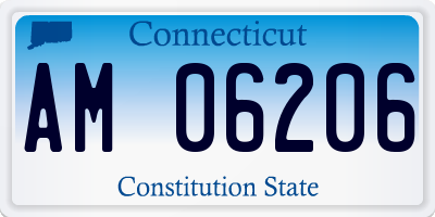 CT license plate AM06206
