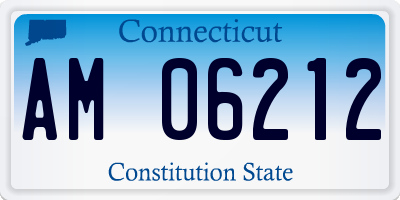 CT license plate AM06212