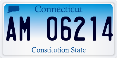 CT license plate AM06214