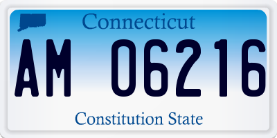 CT license plate AM06216