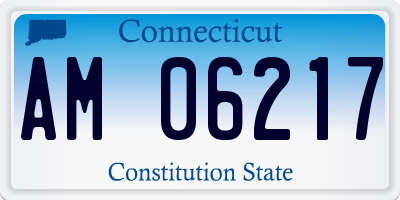 CT license plate AM06217