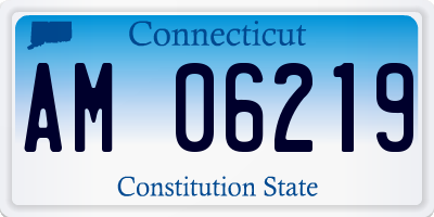 CT license plate AM06219