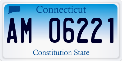 CT license plate AM06221