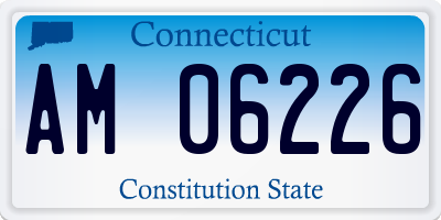 CT license plate AM06226