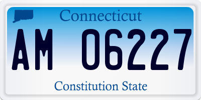 CT license plate AM06227