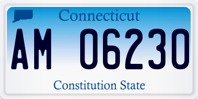 CT license plate AM06230