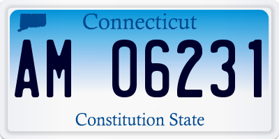 CT license plate AM06231