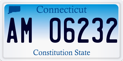 CT license plate AM06232