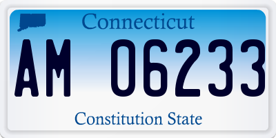 CT license plate AM06233