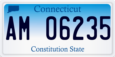CT license plate AM06235