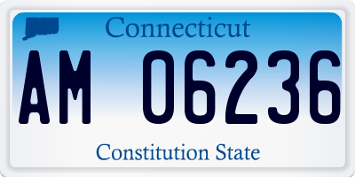 CT license plate AM06236