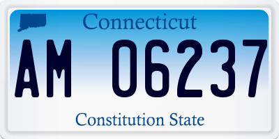 CT license plate AM06237