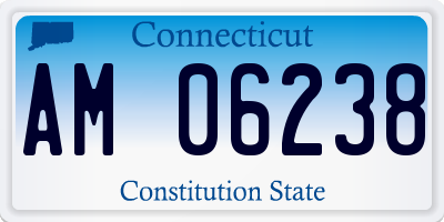 CT license plate AM06238