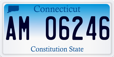 CT license plate AM06246