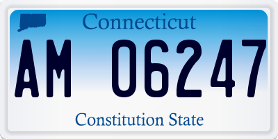 CT license plate AM06247