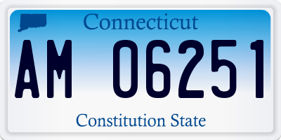 CT license plate AM06251