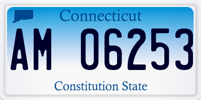 CT license plate AM06253