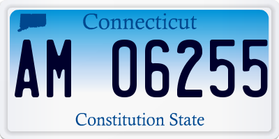 CT license plate AM06255