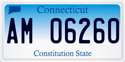 CT license plate AM06260