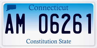 CT license plate AM06261