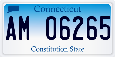 CT license plate AM06265