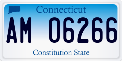 CT license plate AM06266