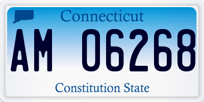 CT license plate AM06268