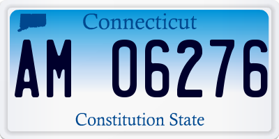 CT license plate AM06276