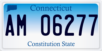 CT license plate AM06277