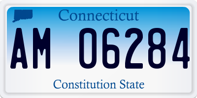 CT license plate AM06284