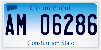 CT license plate AM06286