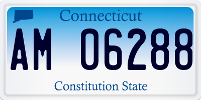 CT license plate AM06288
