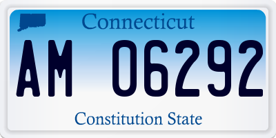 CT license plate AM06292