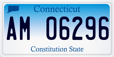 CT license plate AM06296