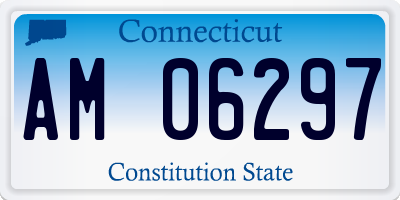 CT license plate AM06297