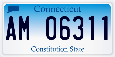 CT license plate AM06311